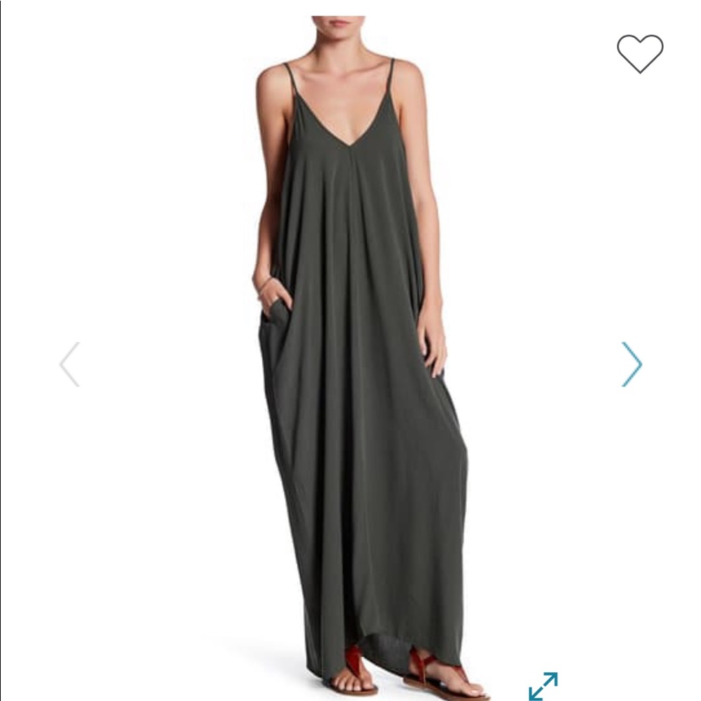 Lovestitch Mila Maxi dress in army green